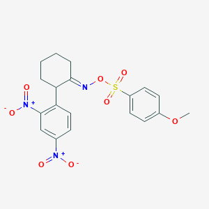 molecular formula C19H19N3O8S B2545502 [(E)-[2-(2,4-dinitrophenyl)cyclohexylidene]amino] 4-methoxybenzenesulfonate CAS No. 478078-73-8