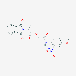 molecular formula C20H17N3O8 B254552 [2-(4-Methoxy-2-nitroanilino)-2-oxoethyl] 2-(1,3-dioxoisoindol-2-yl)propanoate 