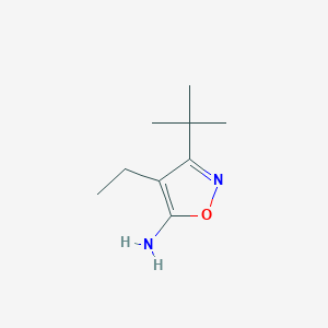 molecular formula C9H16N2O B2545524 3-Terc-butil-4-etil-1,2-oxazol-5-amina CAS No. 1157065-51-4