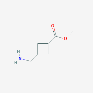 molecular formula C7H13NO2 B2545527 Methyl 3-(aminomethyl)cyclobutane-1-carboxylate CAS No. 1631027-18-3