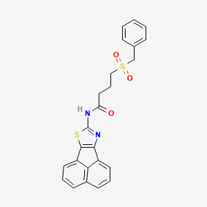 N-(acenaphtho[1,2-d]thiazol-8-yl)-4-(benzylsulfonyl)butanamide