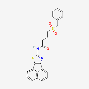 molecular formula C24H20N2O3S2 B2545531 N-(萘并[1,2-d]噻唑-8-基)-4-(苄磺酰基)丁酰胺 CAS No. 922467-55-8