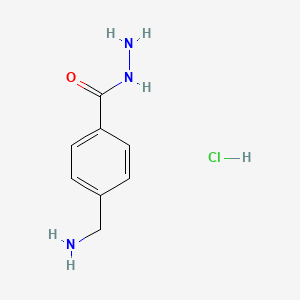 molecular formula C8H12ClN3O B2545534 盐酸 4-(氨甲基)苯甲酰肼 CAS No. 17841-64-4