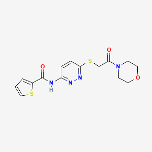 N-(6-((2-morpholino-2-oxoethyl)thio)pyridazin-3-yl)thiophene-2-carboxamide