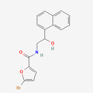 molecular formula C17H14BrNO3 B2545553 5-ブロモ-N-(2-ヒドロキシ-2-(ナフタレン-1-イル)エチル)フラン-2-カルボキサミド CAS No. 1351597-95-9