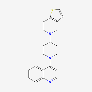 5-(1-Quinolin-4-ylpiperidin-4-yl)-6,7-dihydro-4H-thieno[3,2-c]pyridine