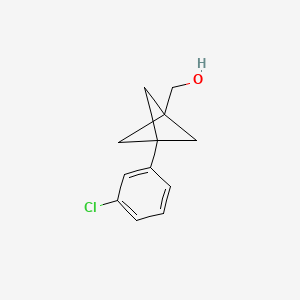 [3-(3-Chlorophenyl)-1-bicyclo[1.1.1]pentanyl]methanol
