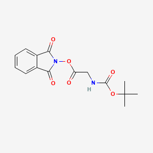 molecular formula C15H16N2O6 B2545574 1,3-二氧代异吲哚啉-2-基（叔丁氧羰基）甘氨酸酯 CAS No. 91837-43-3