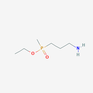 molecular formula C6H16NO2P B2545581 Ethyl (3-aminopropyl)(methyl)phosphinate CAS No. 168977-85-3