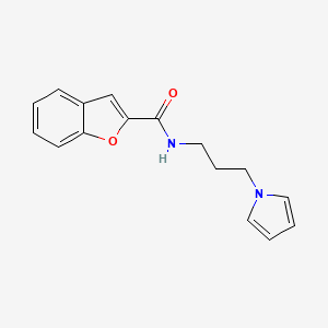 N-(3-(1H-pyrrol-1-yl)propyl)benzofuran-2-carboxamide