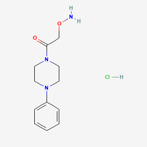 2-(Aminooxy)-1-(4-phenylpiperazino)-1-ethanone hydrochloride