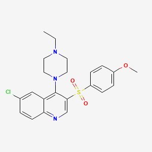6-Chloro-4-(4-ethylpiperazin-1-yl)-3-(4-methoxybenzenesulfonyl)quinoline