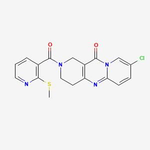 8-chloro-2-(2-(methylthio)nicotinoyl)-3,4-dihydro-1H-dipyrido[1,2-a:4',3'-d]pyrimidin-11(2H)-one
