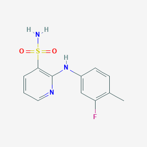 2-[(3-Fluoro-4-methylphenyl)amino]pyridine-3-sulfonamide