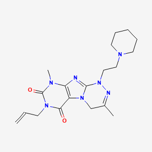3,9-Dimethyl-1-(2-piperidin-1-ylethyl)-7-prop-2-enyl-4H-purino[8,7-c][1,2,4]triazine-6,8-dione