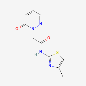 N-(4-methylthiazol-2-yl)-2-(6-oxopyridazin-1(6H)-yl)acetamide