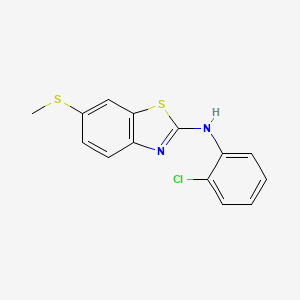N-(2-chlorophenyl)-6-(methylthio)benzo[d]thiazol-2-amine
