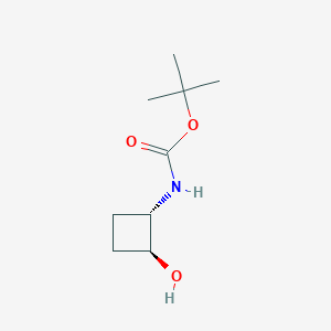 molecular formula C9H17NO3 B2545628 tert-butyl N-[(1S,2S)-2-hydroxycyclobutyl]carbamate CAS No. 1354422-81-3