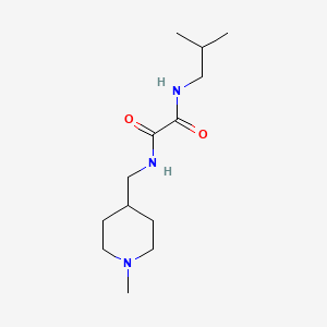 molecular formula C13H25N3O2 B2545644 N1-isobutyl-N2-((1-methylpiperidin-4-yl)methyl)oxalamide CAS No. 953224-57-2