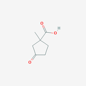 molecular formula C7H10O3 B2545649 1-Methyl-3-oxocyclopentane-1-carboxylic acid CAS No. 85729-35-7