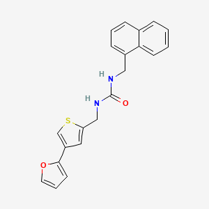 molecular formula C21H18N2O2S B2545651 3-{[4-(Furan-2-yl)thiophen-2-yl]methyl}-1-[(naphthalen-1-yl)methyl]urea CAS No. 2380010-28-4