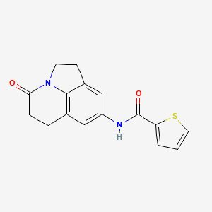 N-(4-oxo-2,4,5,6-tetrahydro-1H-pyrrolo[3,2,1-ij]quinolin-8-yl)thiophene-2-carboxamide