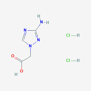 molecular formula C4H8Cl2N4O2 B2545671 1H-1,2,4-トリアゾール-1-イル)酢酸二塩酸塩 CAS No. 1909319-29-4