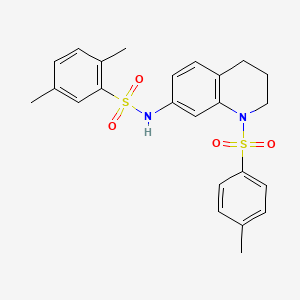2,5-dimethyl-N-(1-tosyl-1,2,3,4-tetrahydroquinolin-7-yl)benzenesulfonamide