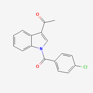 molecular formula C17H12ClNO2 B2545683 1-[1-(4-chlorobenzoyl)-1H-indol-3-yl]-1-ethanone CAS No. 336188-01-3