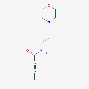 molecular formula C13H22N2O2 B2545691 N-(3-Methyl-3-morpholin-4-ylbutyl)but-2-ynamide CAS No. 2411305-29-6