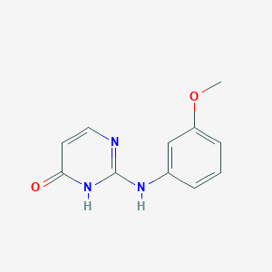 2-(3-methoxyanilino)-4(3H)-pyrimidinone