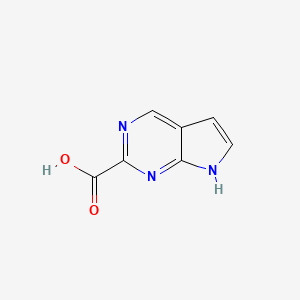 molecular formula C7H5N3O2 B2545715 7H-Pyrrolo[2,3-D]pyrimidine-2-carboxylic acid CAS No. 1016241-64-7; 1314723-98-2