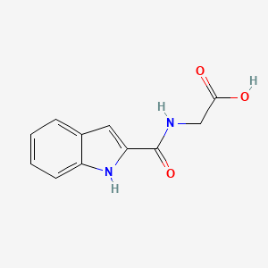 molecular formula C11H10N2O3 B2545725 2-(1H-indol-2-ylformamido)acetic acid CAS No. 68724-93-6