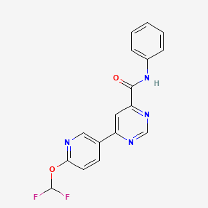 6-[6-(difluoromethoxy)pyridin-3-yl]-N-phenylpyrimidine-4-carboxamide