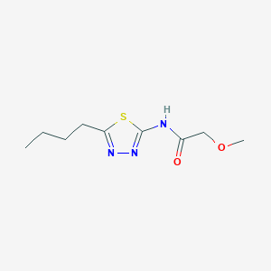 molecular formula C9H15N3O2S B254573 N-(5-butyl-1,3,4-thiadiazol-2-yl)-2-methoxyacetamide 