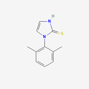 molecular formula C11H12N2S B2545737 2H-Imidazole-2-thione, 1-(2,6-dimethylphenyl)-1,3-dihydro- CAS No. 17452-19-6