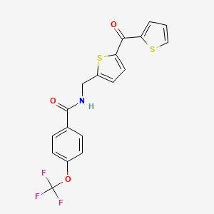 N-((5-(thiophene-2-carbonyl)thiophen-2-yl)methyl)-4-(trifluoromethoxy)benzamide