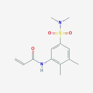 molecular formula C13H18N2O3S B2545810 N-[5-(Dimethylsulfamoyl)-2,3-dimethylphenyl]prop-2-enamide CAS No. 2305413-85-6