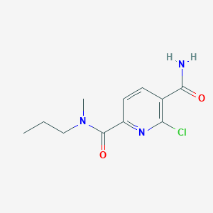 molecular formula C11H14ClN3O2 B2545813 6-chloro-N2-methyl-N2-propylpyridine-2,5-dicarboxamide CAS No. 2094744-98-4