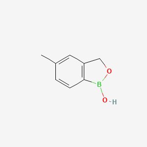 molecular formula C8H9BO2 B2545816 2,1-Benzoxaborole, 1,3-dihydro-1-hydroxy-5-methyl- CAS No. 905710-76-1