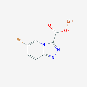 molecular formula C7H3BrLiN3O2 B2545820 锂；6-溴-[1,2,4]三唑并[4,3-a]吡啶-3-羧酸盐 CAS No. 2228694-65-1