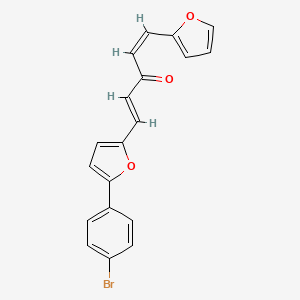 (1E,4Z)-1-(5-(4-bromophenyl)furan-2-yl)-5-(furan-2-yl)penta-1,4-dien-3-one