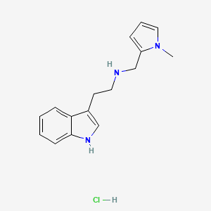 molecular formula C16H20ClN3 B2545831 盐酸[2-(1H-吲哚-3-基)-乙基]-(1-甲基-1H-吡咯-2-基甲基)-胺 CAS No. 1028833-77-3