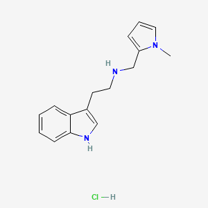 molecular formula C16H20ClN3 B2545831 [2-(1H-indol-3-yl)-éthyl]-(1-méthyl-1H-pyrrol-2-ylméthyl)-amine chlorhydrate CAS No. 1028833-77-3