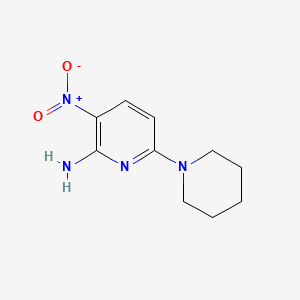 molecular formula C10H14N4O2 B2545857 3-Nitro-6-(piperidin-1-yl)pyridin-2-amine CAS No. 883722-47-2