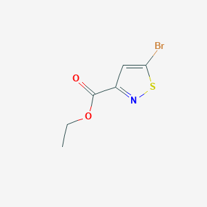 molecular formula C6H6BrNO2S B2545862 5-Bromo-isothiazole-3-carboxylic acid ethyl ester CAS No. 1049730-13-3