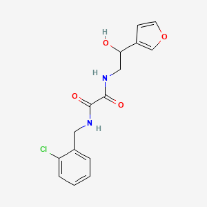 molecular formula C15H15ClN2O4 B2545870 N1-(2-氯苄基)-N2-(2-(呋喃-3-基)-2-羟乙基)草酰胺 CAS No. 1396854-47-9