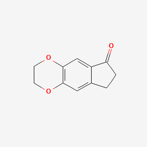 molecular formula C11H10O3 B2545886 2H,3H,6H,7H,8H-indeno[5,6-b][1,4]dioxin-6-one CAS No. 15128-61-7