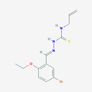 molecular formula C13H16BrN3OS B254589 N-allyl-N'-(5-bromo-2-ethoxybenzylidene)carbamohydrazonothioic acid 