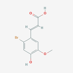 molecular formula C10H9BrO4 B2545891 6-Bromoferulaic acid CAS No. 70842-38-5